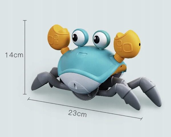 INTERACTIVE TOY CREWING RUNNING CRAB LEARNING TO WALK SOUND Material plastic