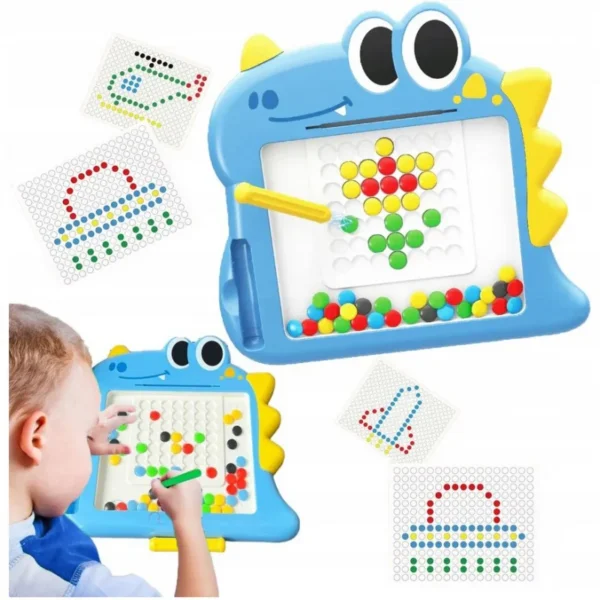 woopie tablica magnetyczna dla dzieci montessori magpad dinozaur