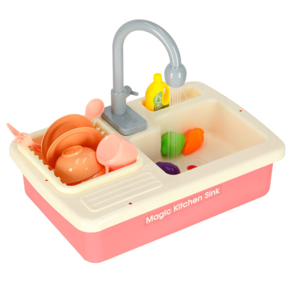 Baby sink with accessories pink 15 el 161565