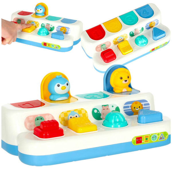 Interactive educational skill game popping animals 168351
