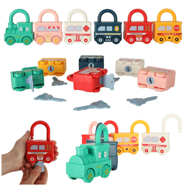 Log cars Montessori sensory toy 158419