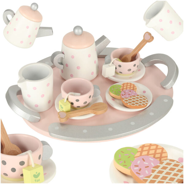 Lulilo coffee tea set wooden for kids 159092