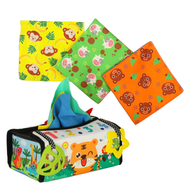 Sorter box with tissues sensory montessori mat 2in1 170681
