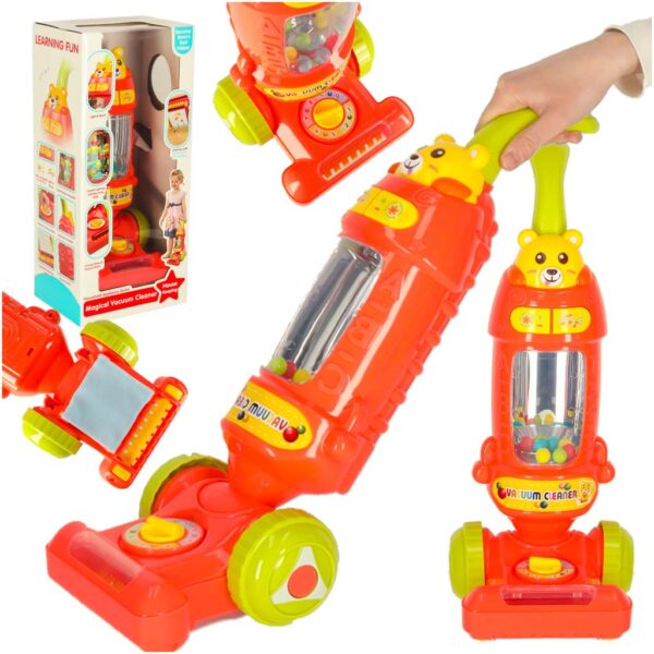 Vacuum cleaner for children interactive with sound raspberry 46cm 169763