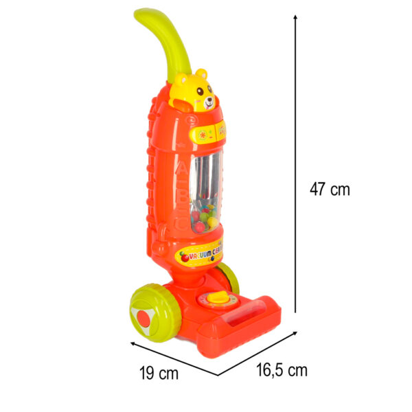 Vacuum cleaner for children interactive with sound raspberry 46cm 169771