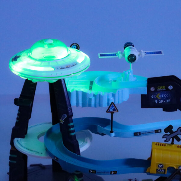 Car track parking space station 6 cars 159765