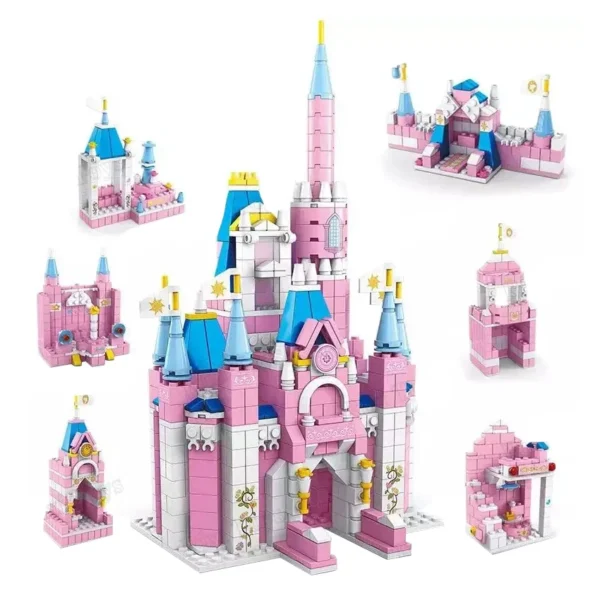 1000 pcs princess castle building blocks set 1