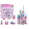 1000 pcs princess castle building blocks set