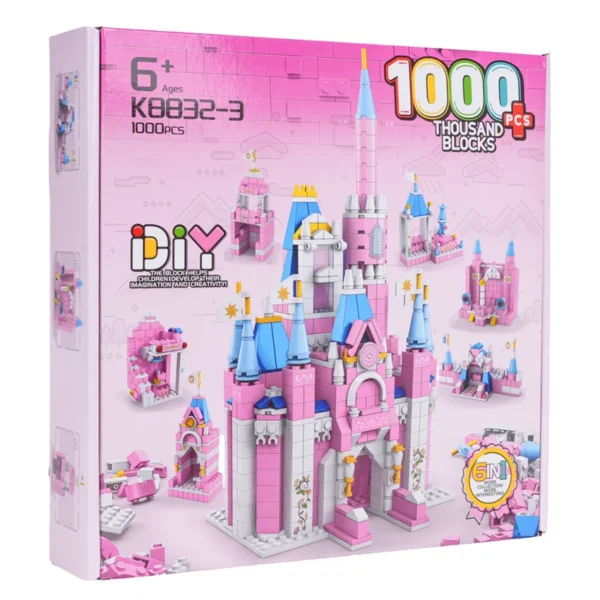 1000 pcs princess castle building blocks set 4