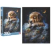 300 piece puzzle set dog in the clouds 1