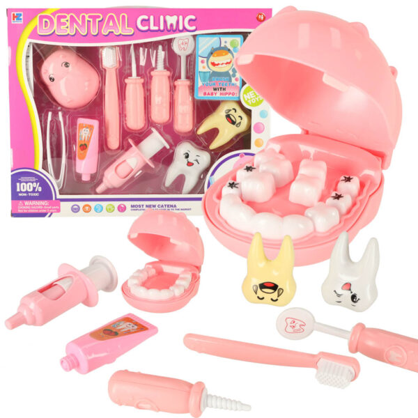 Dentist-medical-kit-hippo-pink-144140 Dentist medical kit hippo pink 144140