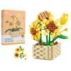 flowers sunflowers blocks set 550pcs