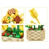 flowers sunflowers blocks set 550pcs 3