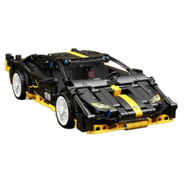 sports car brick set black 589pcs 1