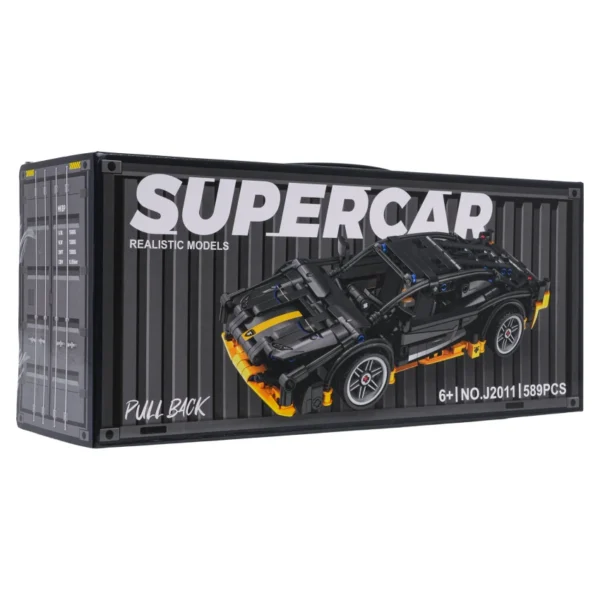 sports car brick set black 589pcs 3