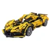 sports car brick set yellow 422 pcs 1