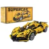 sports car brick set yellow 422 pcs