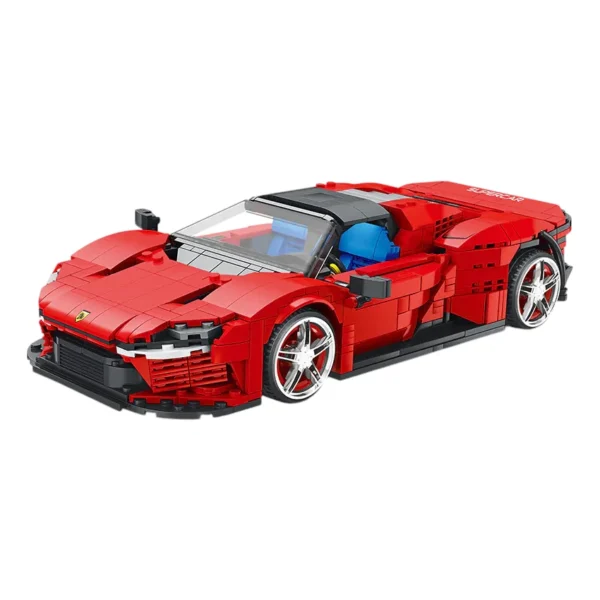 sports car red brick set 1168pcs 1