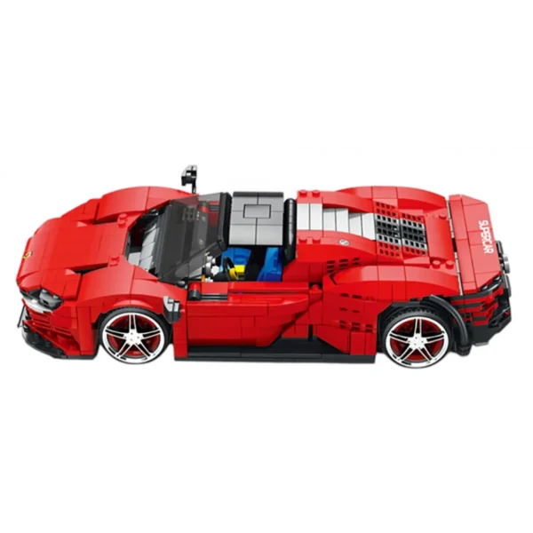 sports car red brick set 1168pcs 2