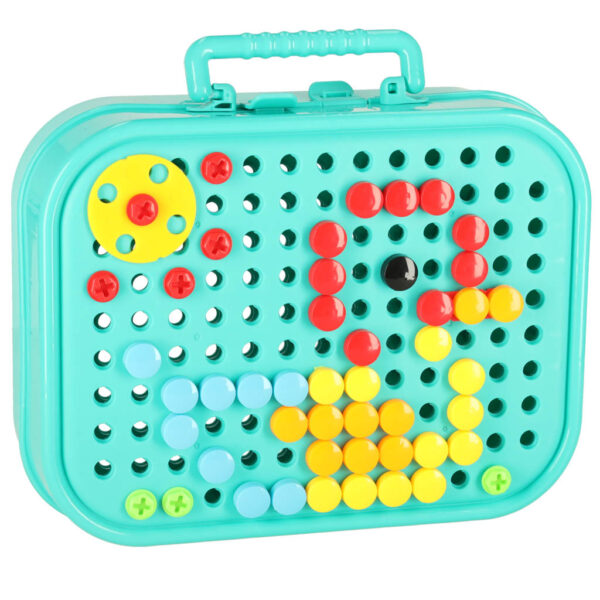 Building blocks in a suitcase screwdriver dinosaur 154130